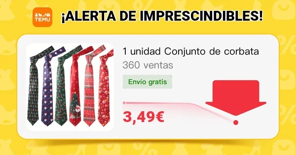 Corbatas de navidad boton Moncloa