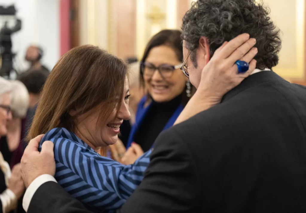 Francina Armengol, presidenta del Congreso, y Álvaro García Ortiz, fiscal general del Estado