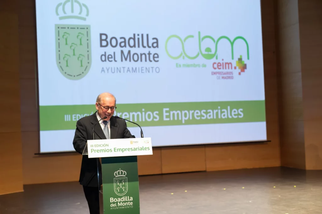 Javier Beitia, vicepresidente de CEIM, en la III Edición Premio Boadilla del Monte