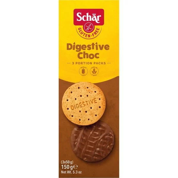 Qué son las galletas Digestive Choc de Schär