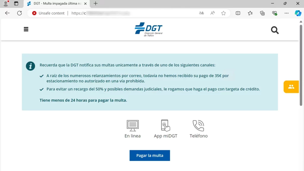 Los ciberdelincuentes quieres tu DNI a costa de la DGT