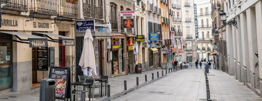 La calle Ponzano en Madrid