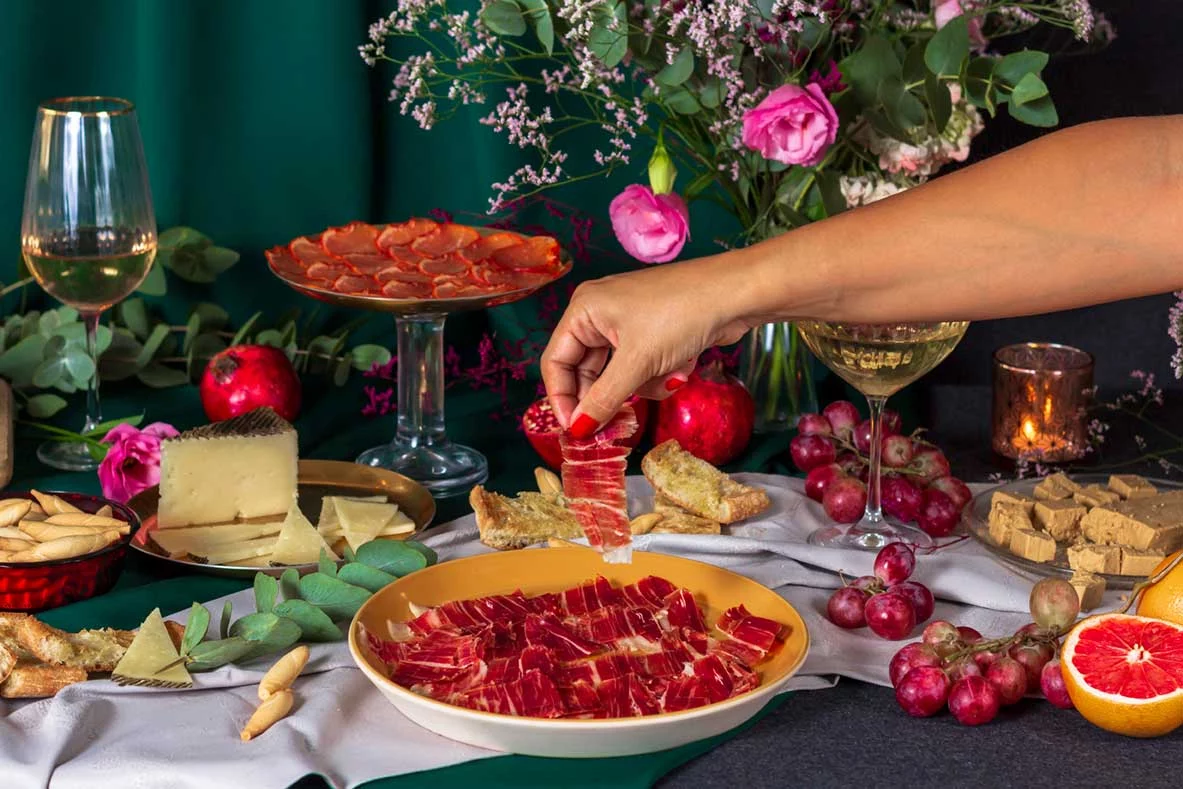 COMBINACIONES Y PRESENTACIÓN DEL JAMÓN EN NOCHEVIEJA