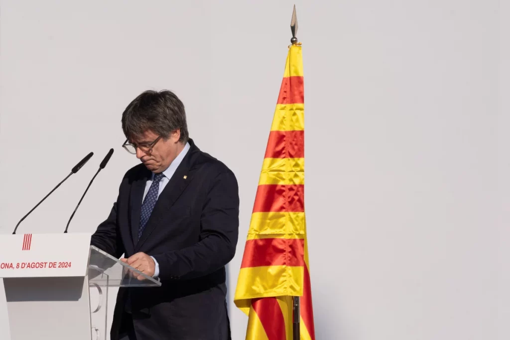 Carles Puigdemont, líder de Junts, expresidente de la Generalitat y prófugo de la Justicia española