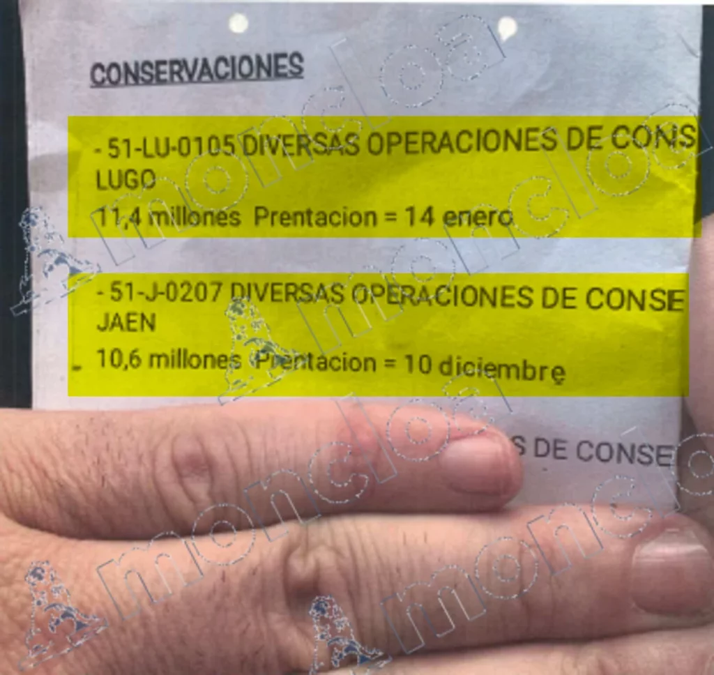 Una de las pruebas entregadas por Aldama para señalar supuestos contratos fraudulentos