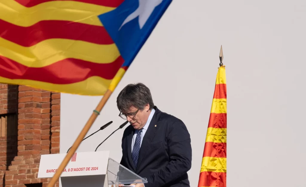 Carles Puigdemont, líder de Junts, expresidente de la Generalitat y prófugo de la Justicia española