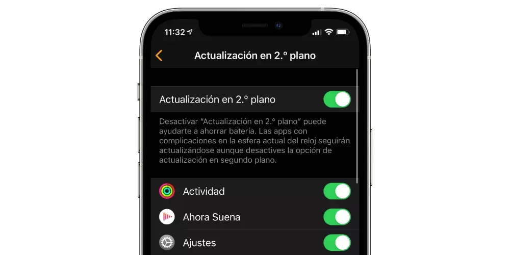 Limita las actualizaciones en segundo plano