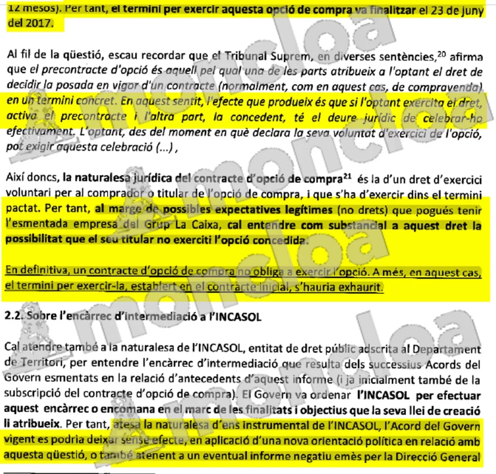 El informe de los servicios Jurídicos de la Generalitat tumba el argumento de ERC, Junts y PSC